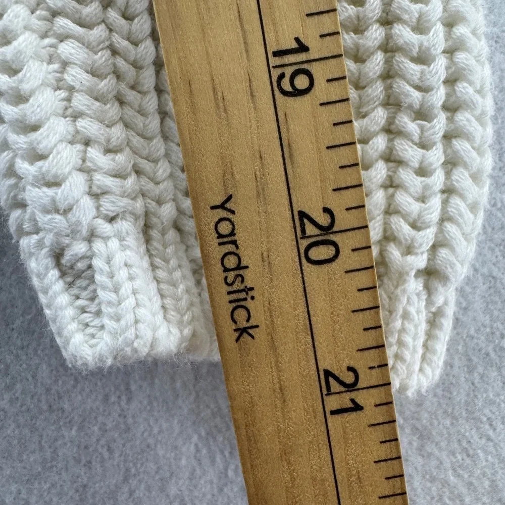 Tommy Hilfiger‎ Women's L Cream Cable Knit Sweater Long Sleeve Classic Winter